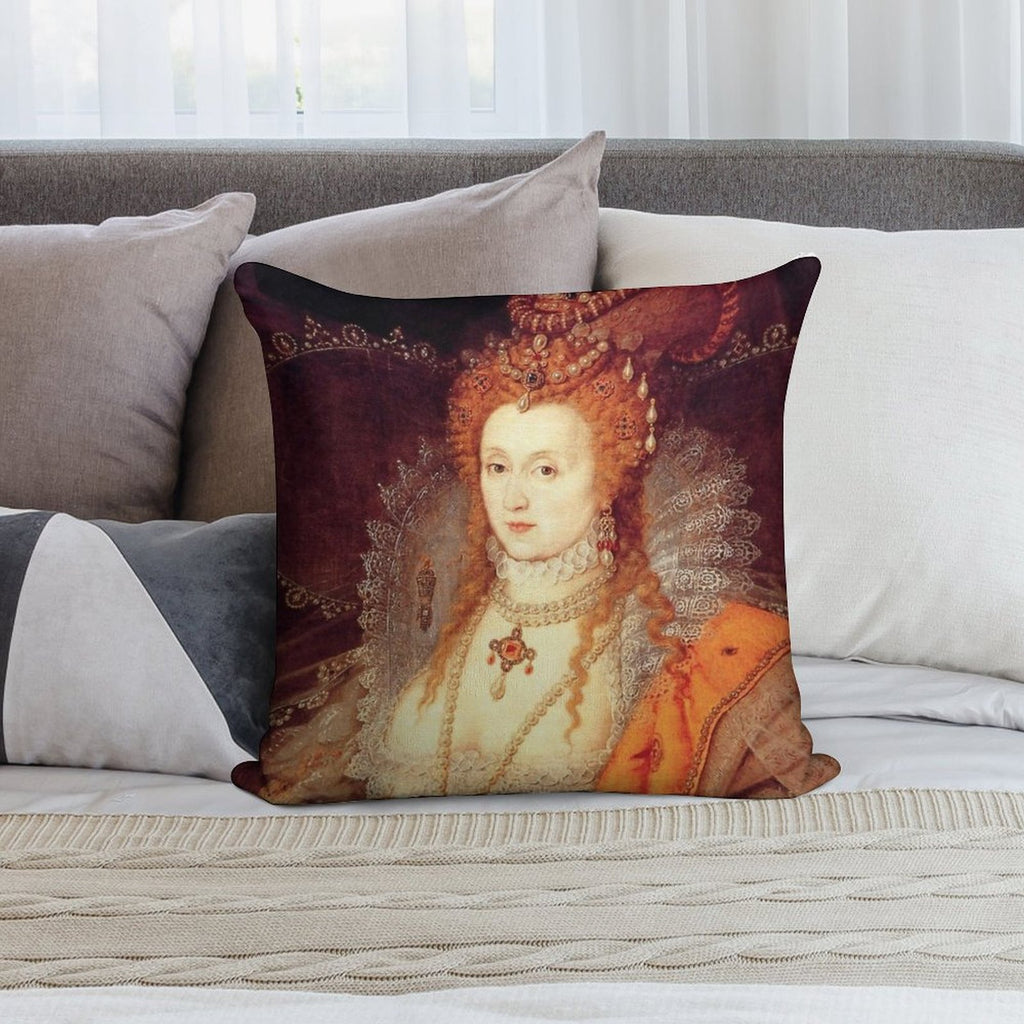 Elizabeth I Portrait Soft Easy Maintenance Throw Pillow