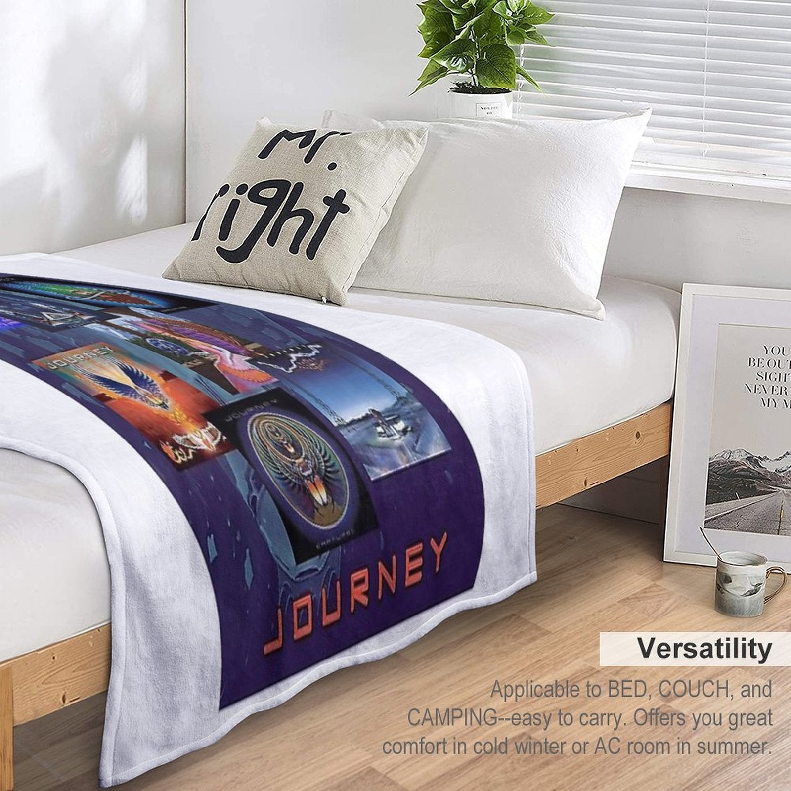 Singer Tour Albums Band Music Vintage Machine-washable Throw Blanket