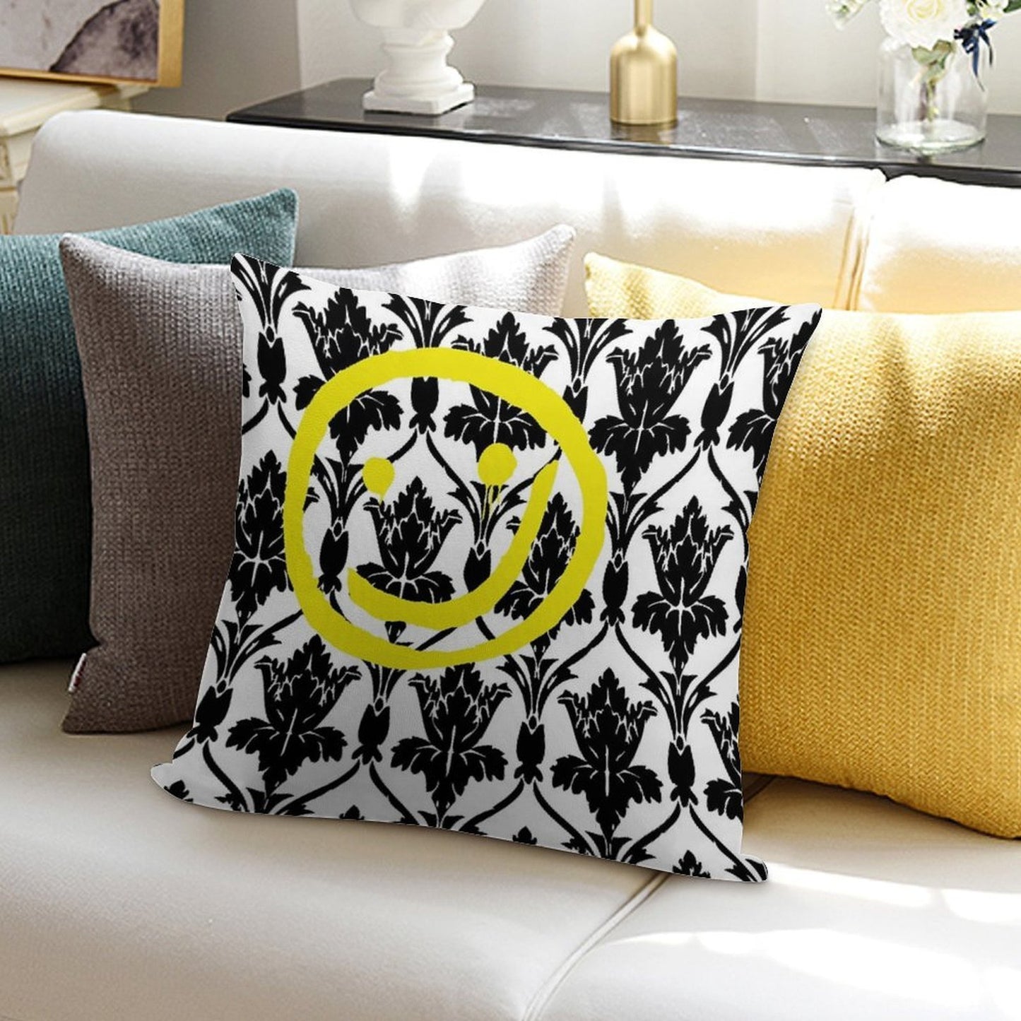 Sherlock Wallpaper Design Soft Fade-Resistant Throw Pillow