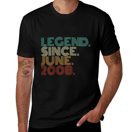 17 Years Old Legend Since June 2008 17th Birthday  Versatile T-Shirt