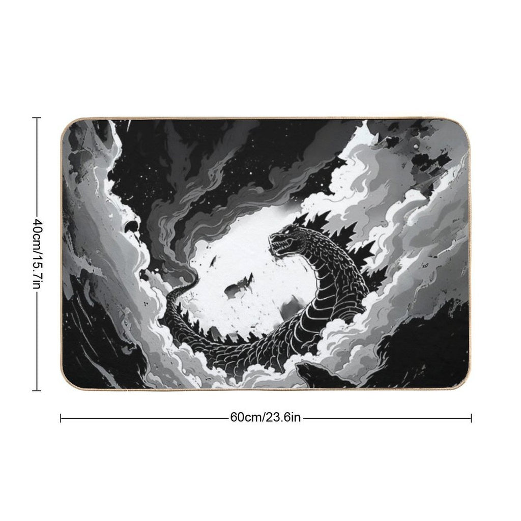 God Zilla  Repositionable Bath Mat
