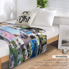 French Bulldog Collage Quick-dry Throw Blanket