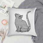 Books And Cats And Books And Cats Soft Fade-Resistant Throw Pillow