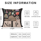Funny Chemistry Sloth Art Gift Soft Skin-Friendly Throw Pillow