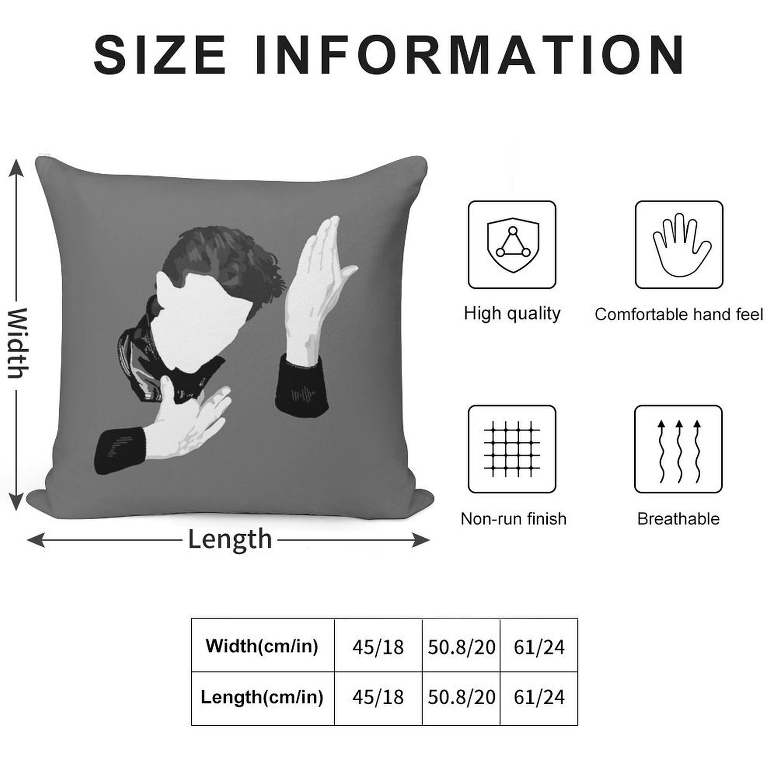Herovid Soft Washable Throw Pillow