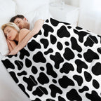 Cow Pattern Costume Shrink-resistant Throw Blanket