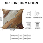 Tree Bark Soft Durable Construction Throw Pillow