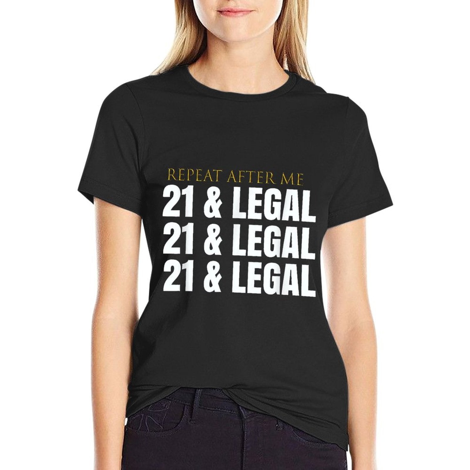 COOL 21 & LEGAL 21st Birthday Party Outfit Gift Idea  Relaxed-fit T-Shirt