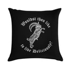 White Phillip Wouldst Thou Like To Live Deliciously Soft Shrink-Resistant Throw Pillow