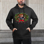 Chucky Christmas Wreath Friends Til The End Medium-Weight Fabric Hoodie