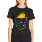 Funny Tacos Pocket Cinco De Mayo Mexican Food  Eco-friendly Material T-Shirt