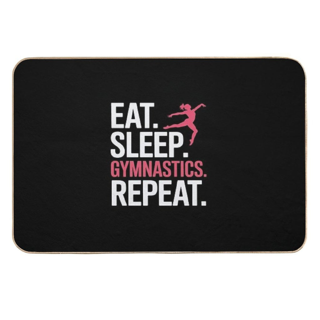Eat Sleep Gymnastics Repeat  High-Traffic Bath Mat