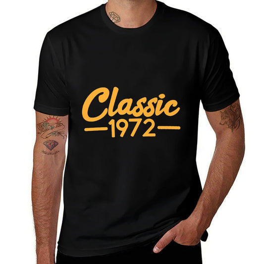 Vintage Birthday T Shirt Classic 1972 50th Birthday Premium  Polyester Blend T-Shirt