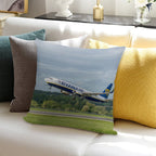 Ryanair Boeing 737-8AS Soft Shrink-Resistant Throw Pillow