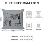 Banksy Zebra Soft Hidden Zipper Throw Pillow