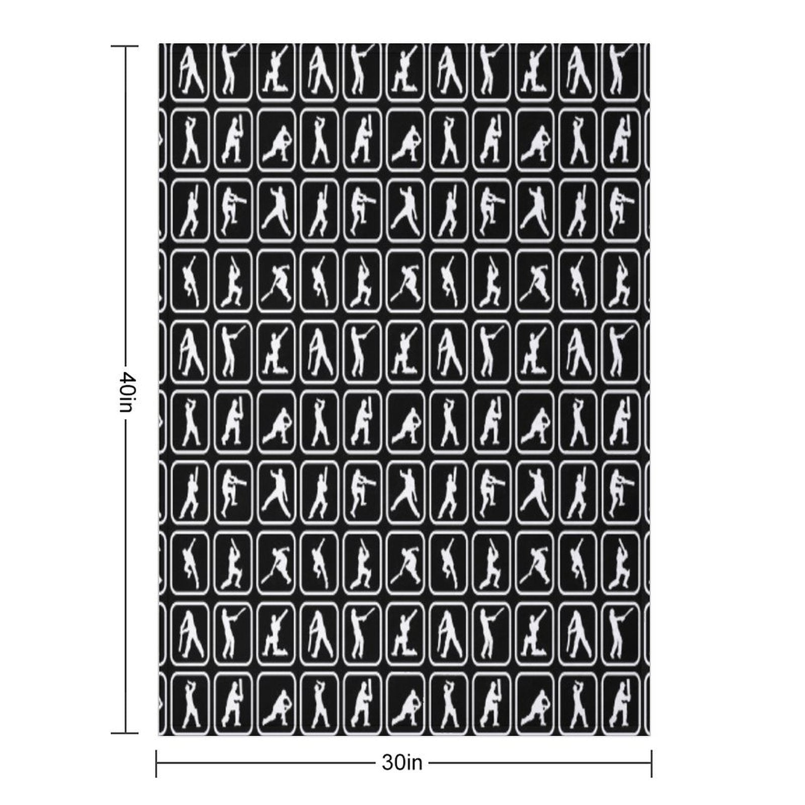 Iconic Cricket Moves Durable Throw Blanket