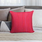 Hot Pink And Red Stripes Soft Ultra-Soft Texture Throw Pillow