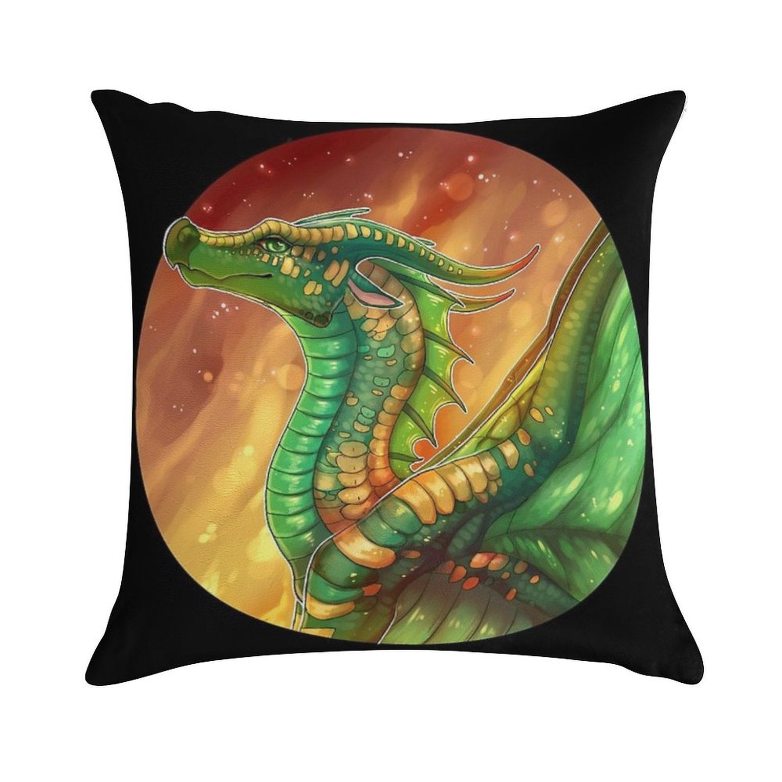 Wings of Fire - Sundew Soft Hidden Zipper Throw Pillow