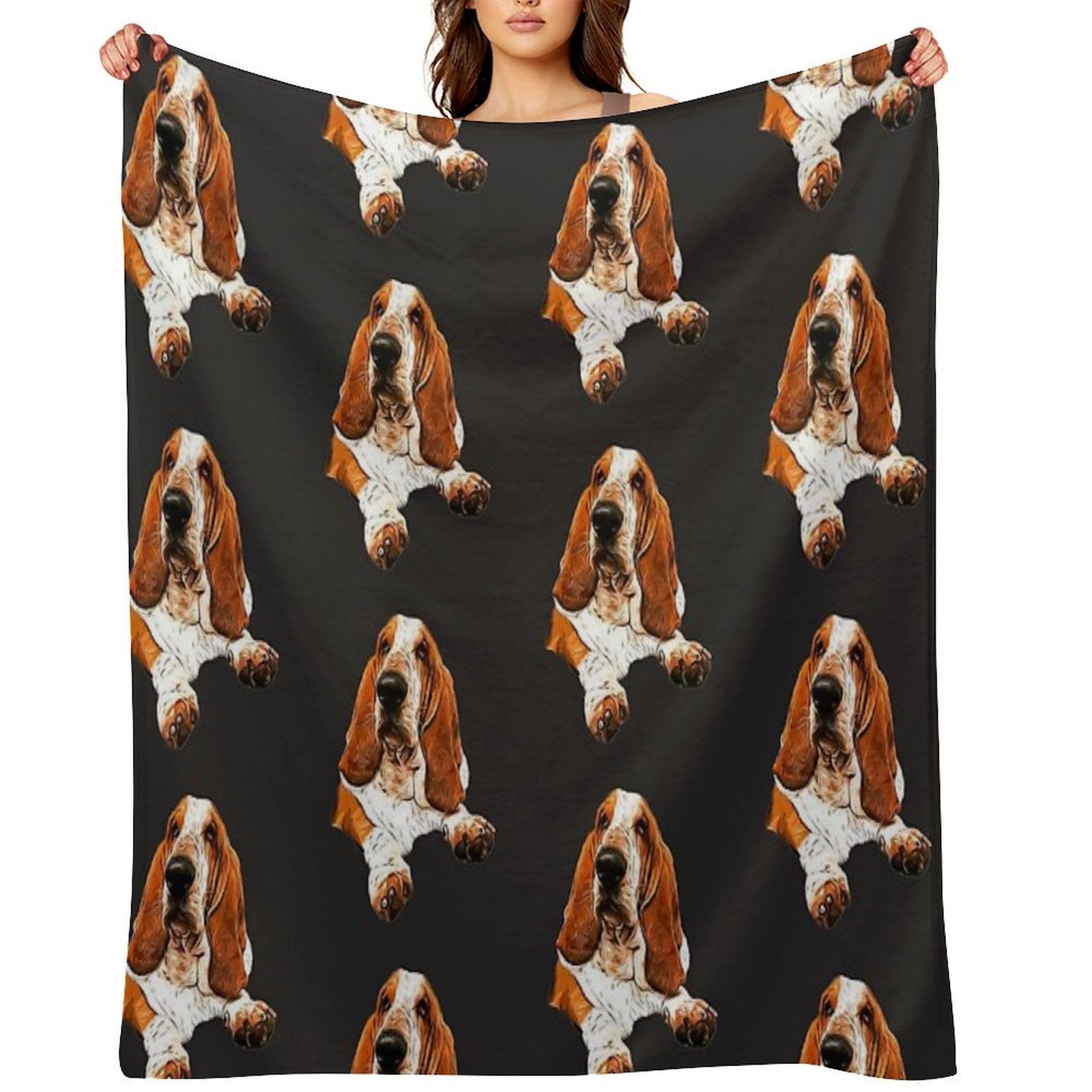 Basset Hound - The Gorgeous Look! Comfort Throw Blanket