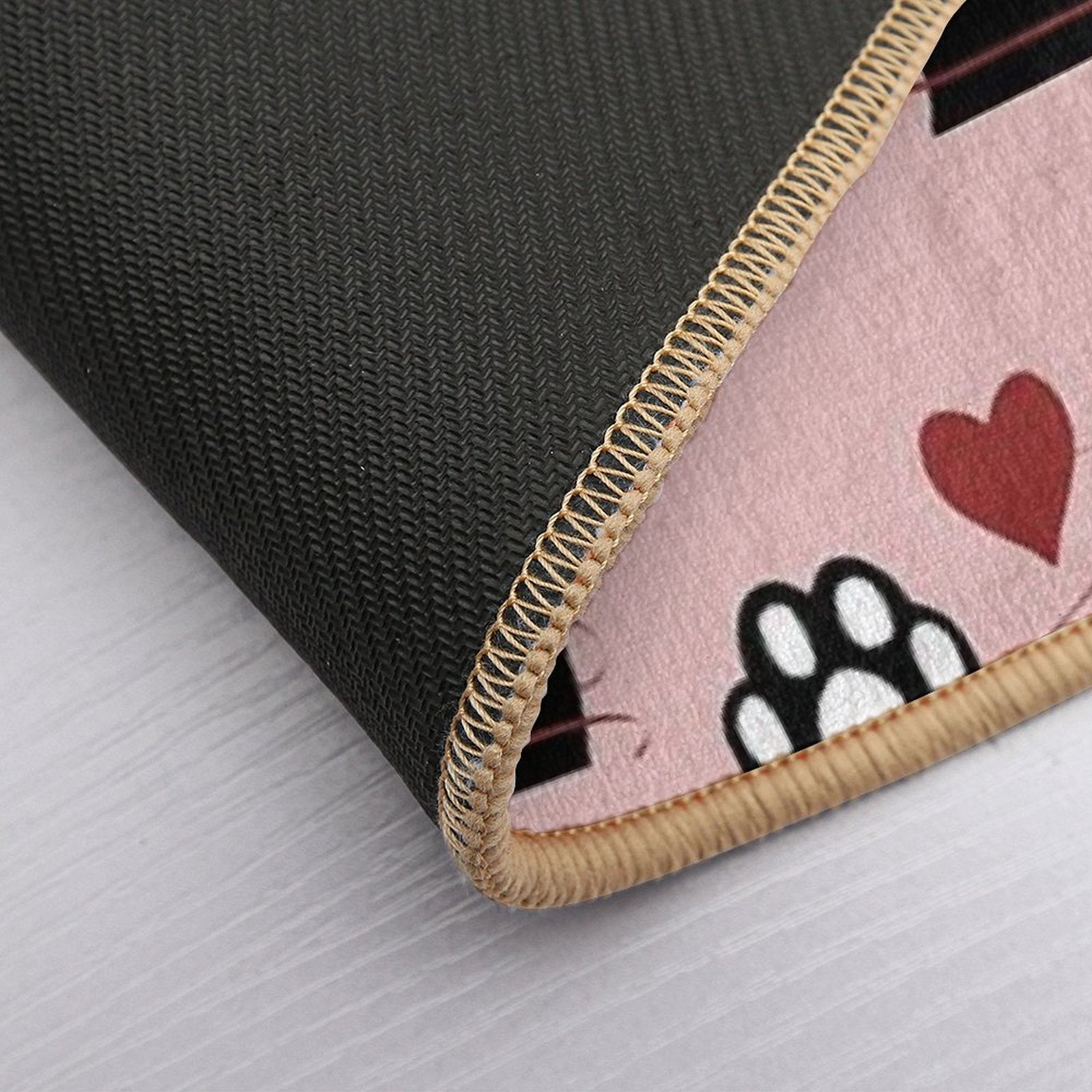 Pattern of Heart Connect  Non-Slip Bath Mat