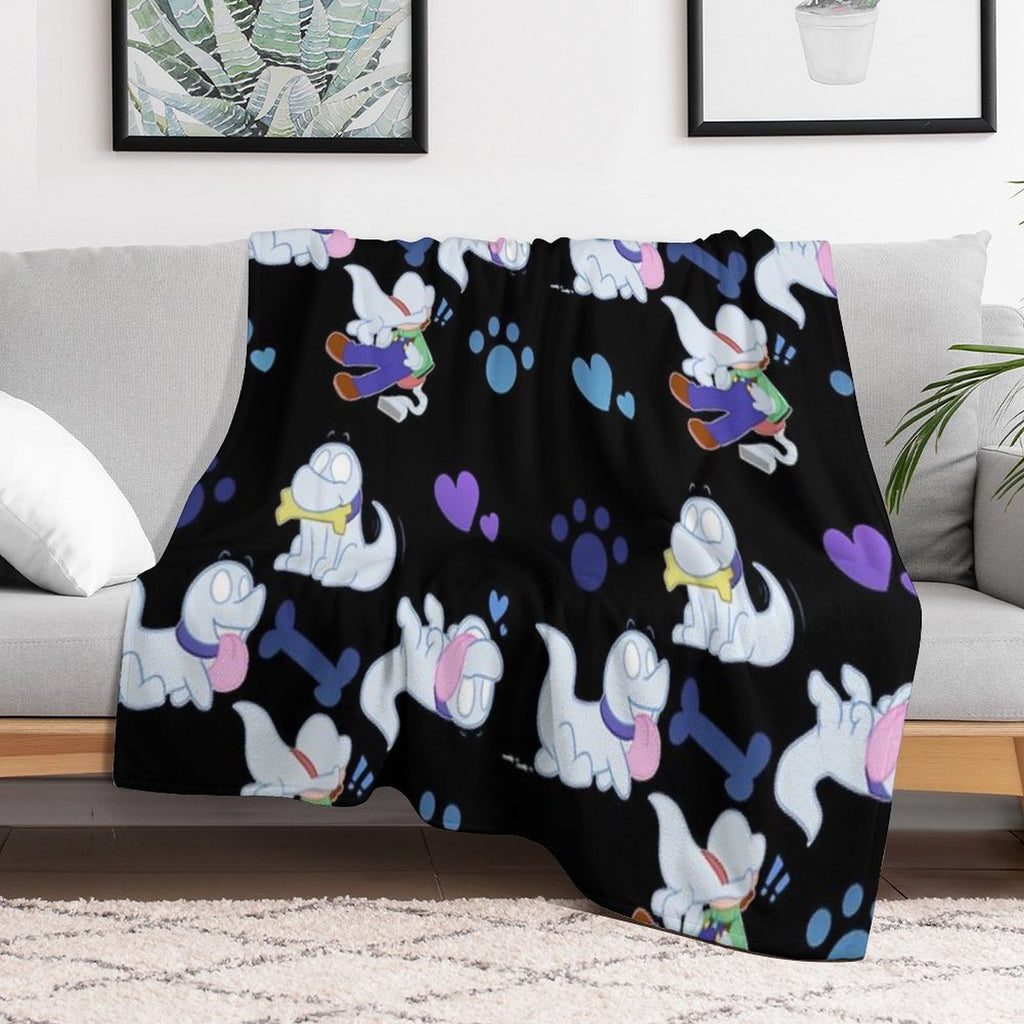Polterpup Pattern Wrinkle-free Throw Blanket
