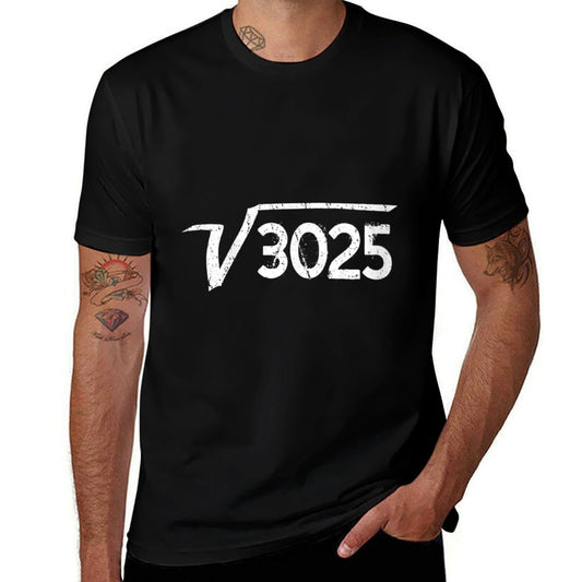 Womens 50th Birthday Square Root of 3025 Maths  Wrinkle-resistant T-Shirt