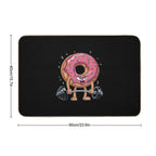 Fitness Workout Gym Donut Lover  Odorless Bath Mat
