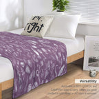 Purple Salem Witch Easy Care Throw Blanket
