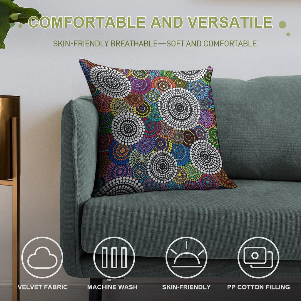 One Mob Soft Washable Throw Pillow