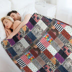Patchwork Fabrics Premium Throw Blanket