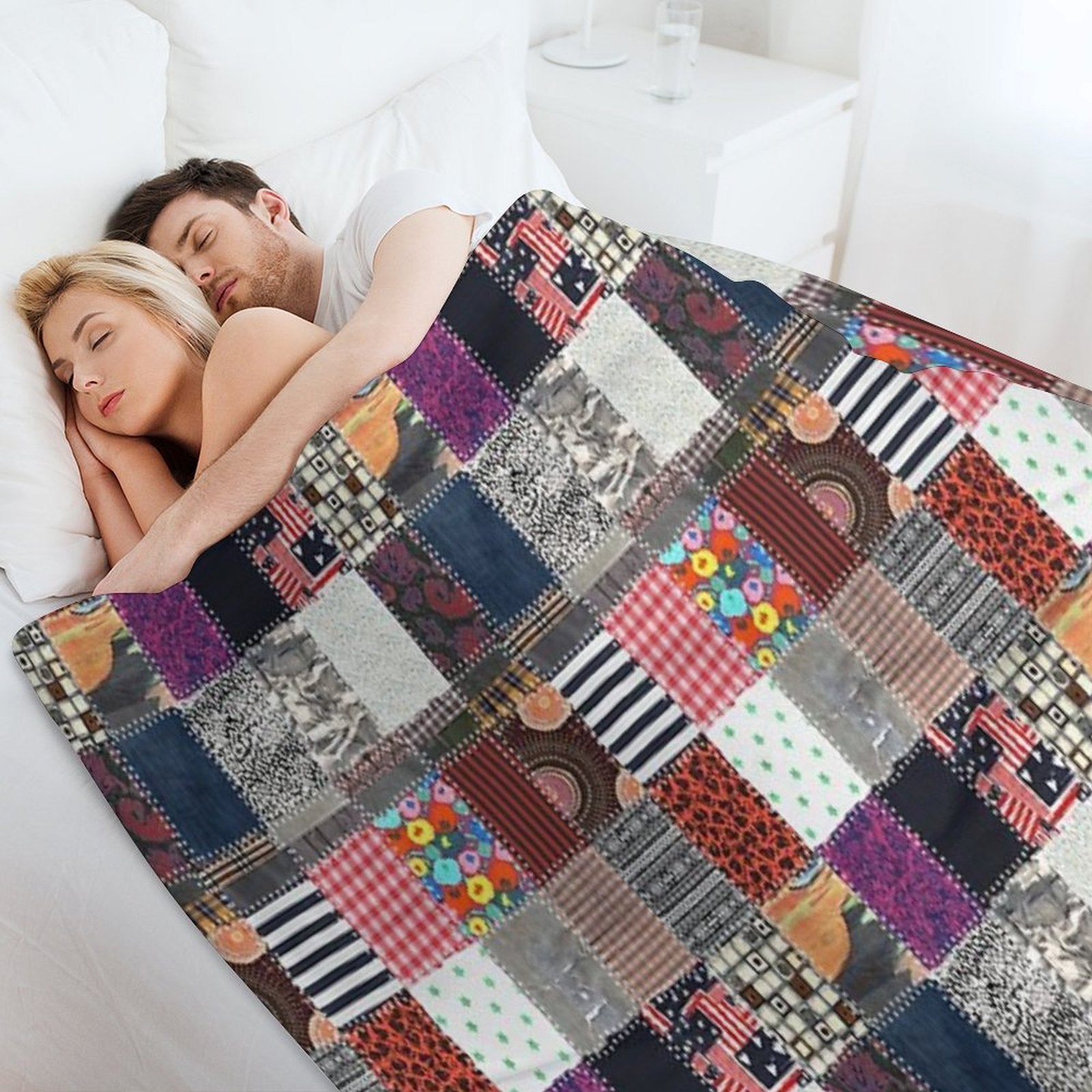 Patchwork Fabrics Premium Throw Blanket