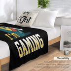 Can't Hear You I'm Gaming Multiplayer Gamer Print Velvety-soft Throw Blanket