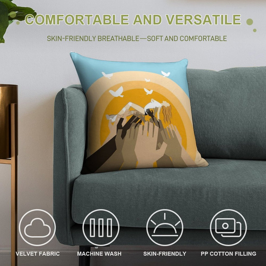 Kylie - All The Lovers Soft Anti-Pilling Throw Pillow