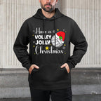 Have A Volley Jolly Christmas Volleyball Player Xmas Sporty Shape Retention Hoodie