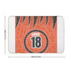 The Green Stipes  Dirt-Trapping Bath Mat