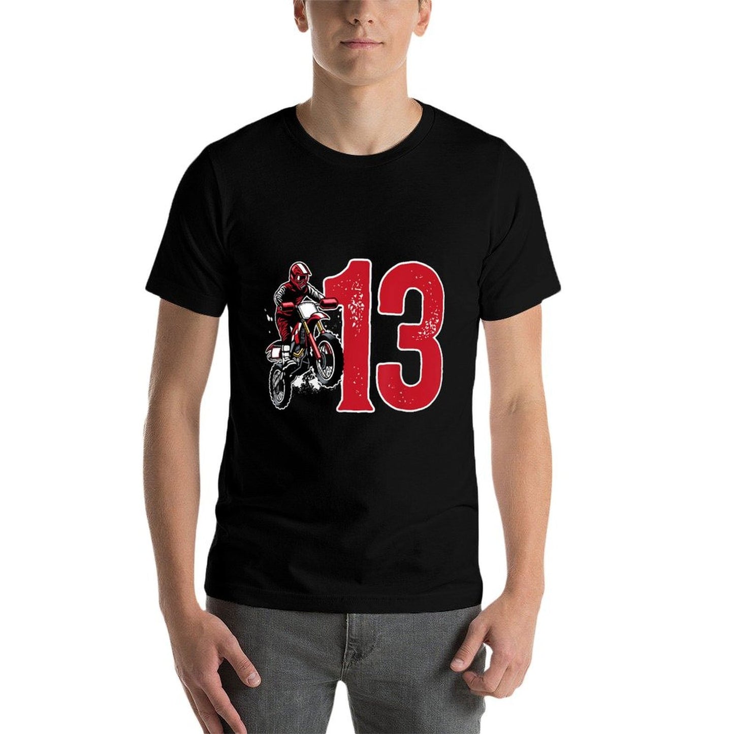 13th Dirt Bike Birthday Thirteen Year Old Dirt Biker  Classic T-Shirt