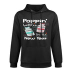 ICU Nurses New Year Eve Outfits Poppin Bottles PICU ER Nurse All-Day Comfort Hoodie