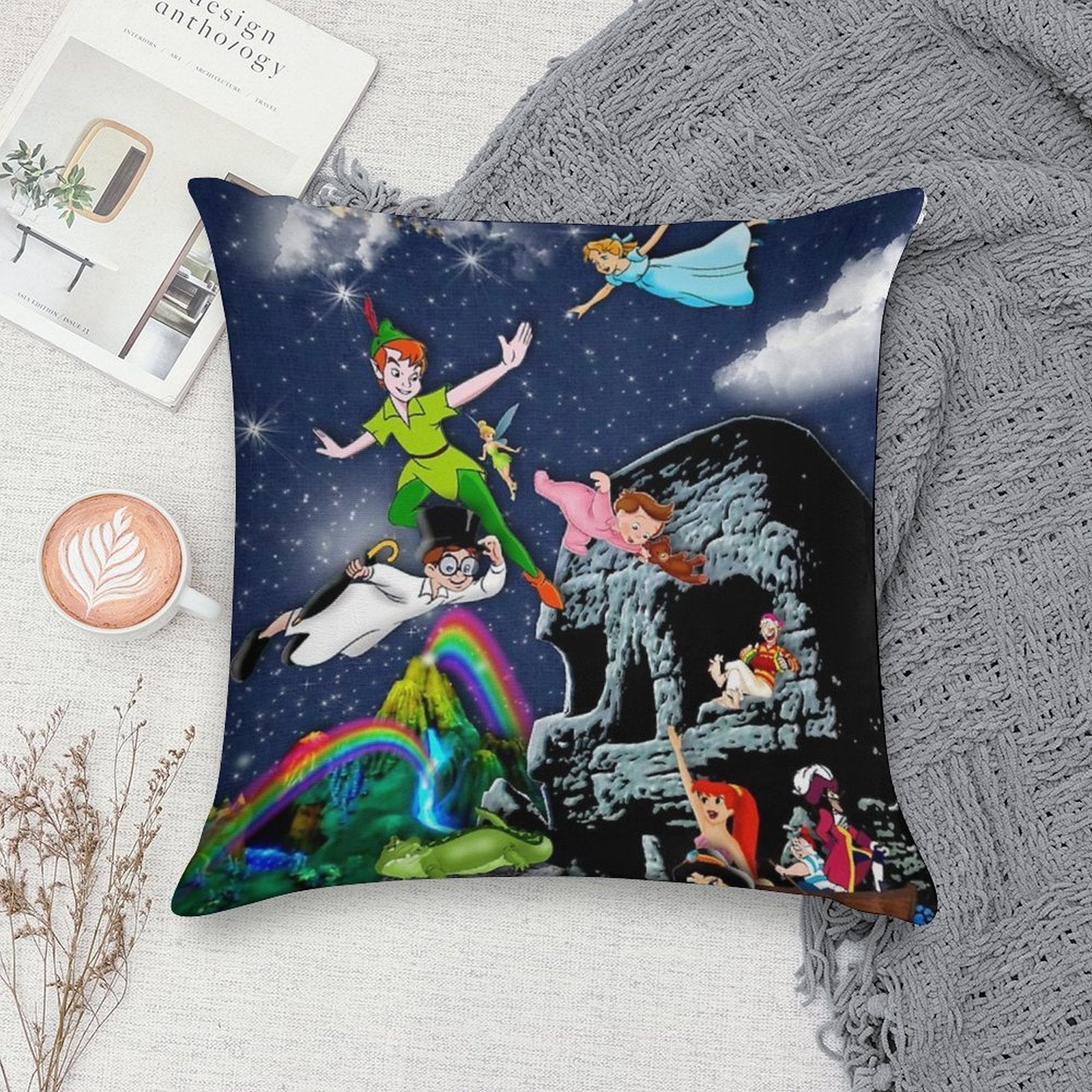 Peter Pan Soft Shrink-Resistant Throw Pillow