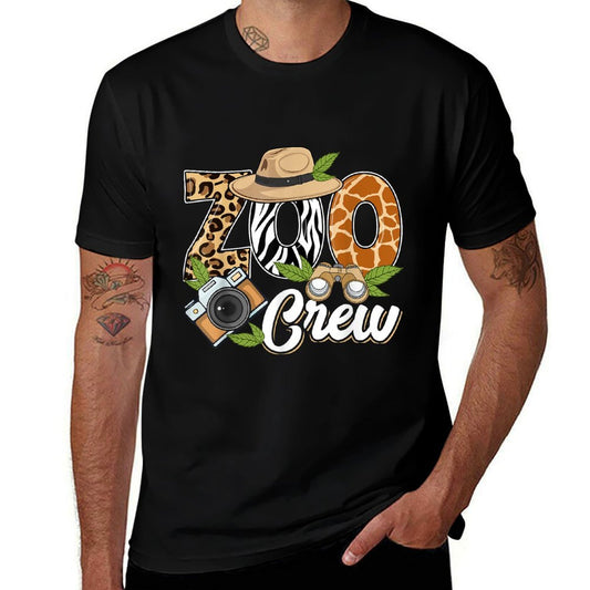 Zoo Crew Safari Animals Wildlife Animal Wild Field Trip  Cotton T-Shirt