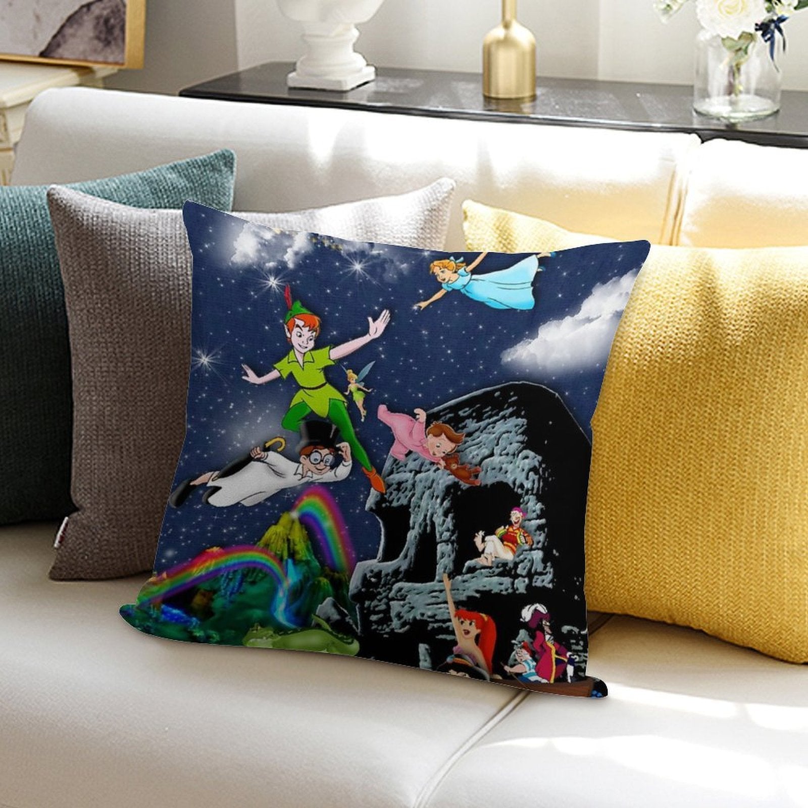 Peter Pan Soft Shrink-Resistant Throw Pillow