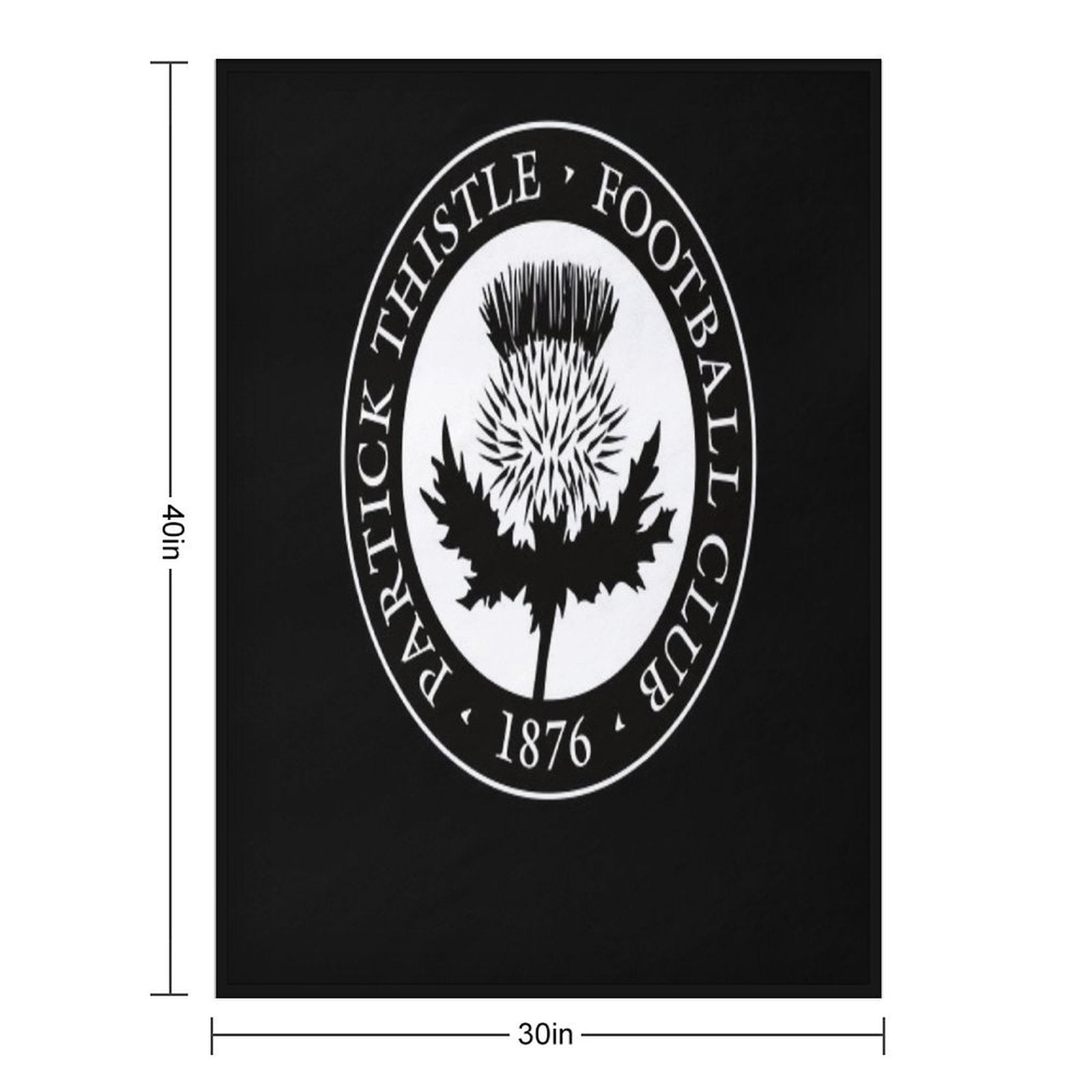 Partick Thistle Scottish Football Sports Fans Machine-washable Throw Blanket