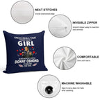 Once Upon Aimehere Was A Girl Who Really Loved Donny Osmond Soft Washable Throw Pillow