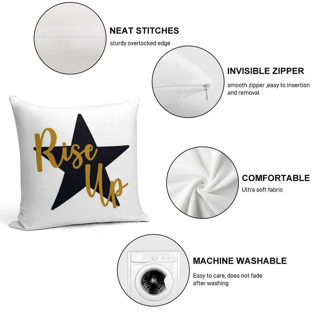 Rise Up Soft Home Decor Throw Pillow