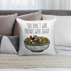 Simpsons Salad Soft Short Plush Fabric Throw Pillow