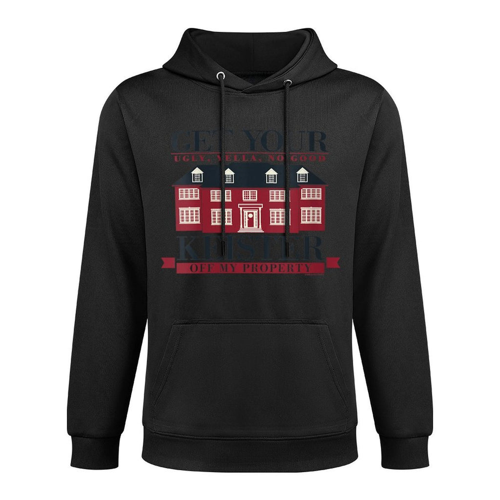 Womens Home Alone Christmas Get Your Ugly Keister Off My Property Versatile Streetwear Hoodie