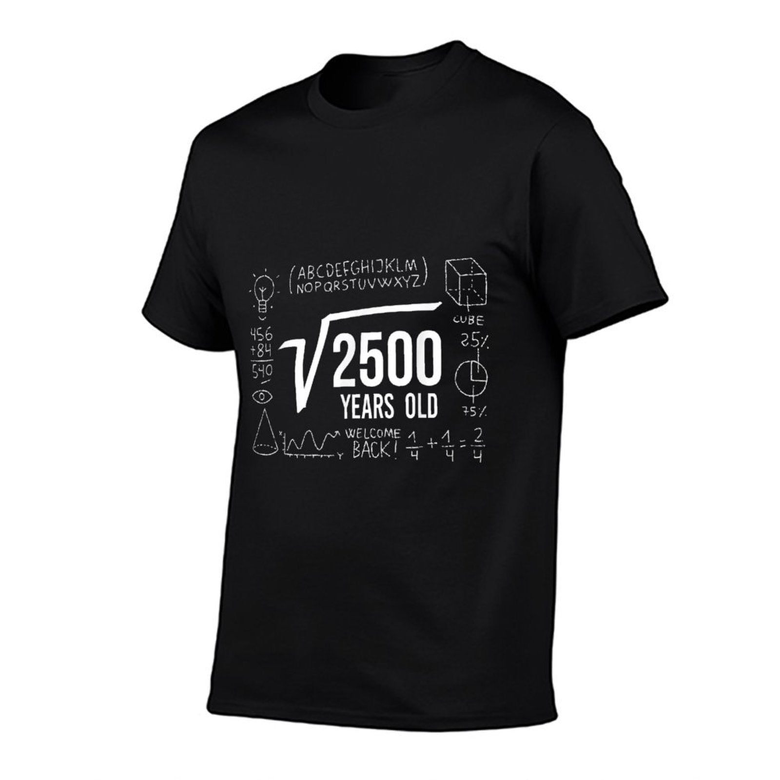 50 Years Old Birthday Turning 50th Tshirt Geek Math  Heathered Texture T-Shirt