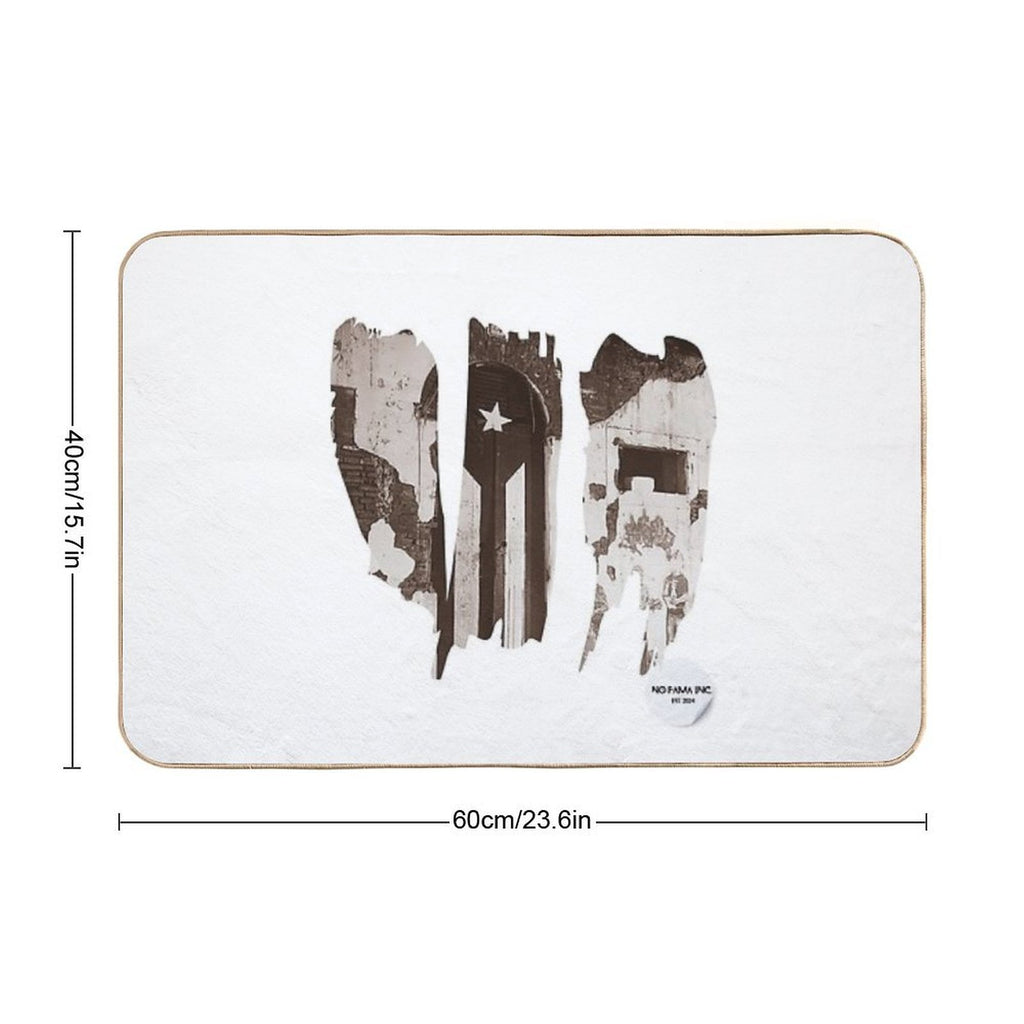 Travel The World Puerto Rico  Long-Lasting Bath Mat