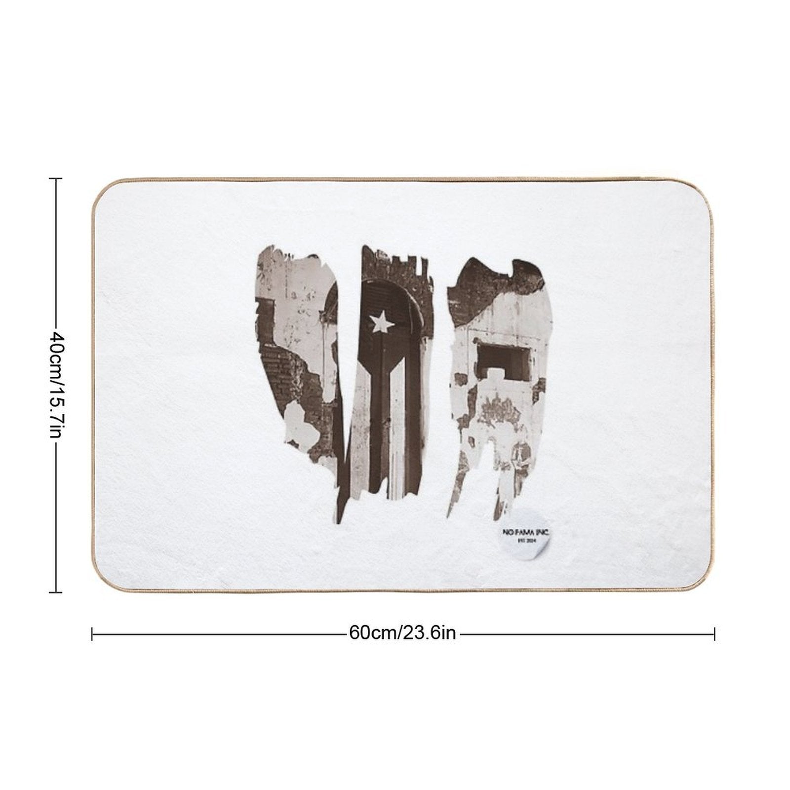 Travel The World Puerto Rico  Long-Lasting Bath Mat