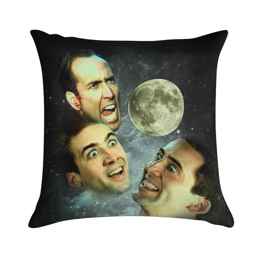 Three Cage Moon Soft Easy Maintenance Throw Pillow