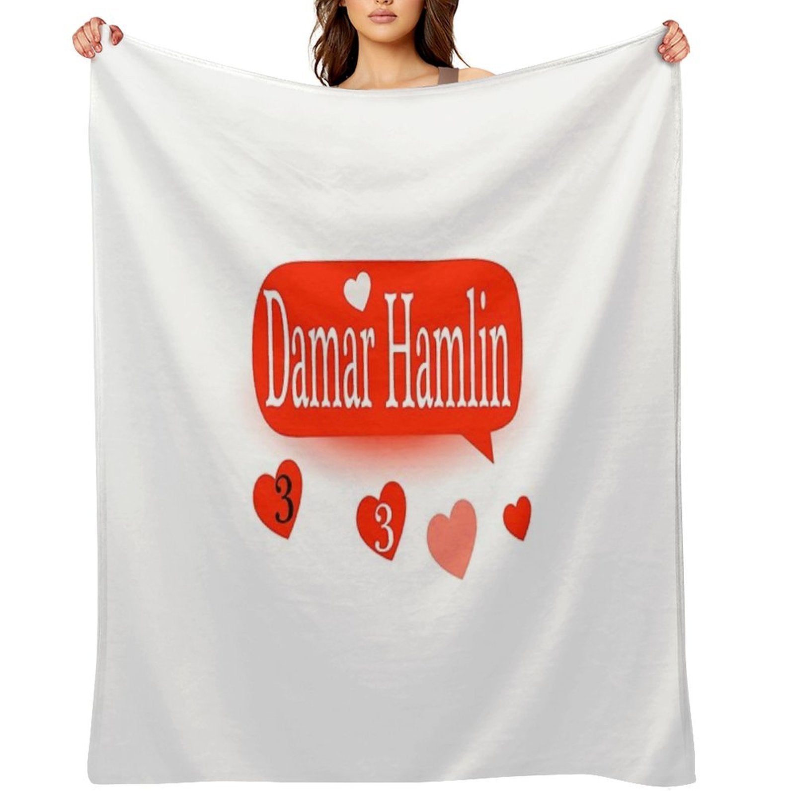 DAMAR HAMLIN 3 Shrink-resistant Throw Blanket